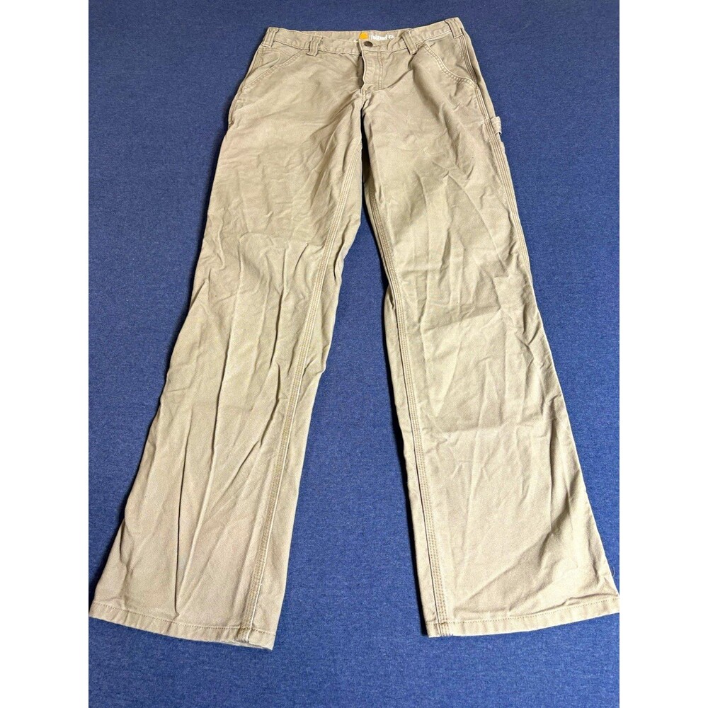 Carhartt Men's Beige Relaxed Fit Work Pants Construction 31x34
